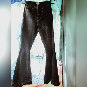 Forever 21 - Size 24 - Grey Women's High Rise Bell Bottom Jeans
